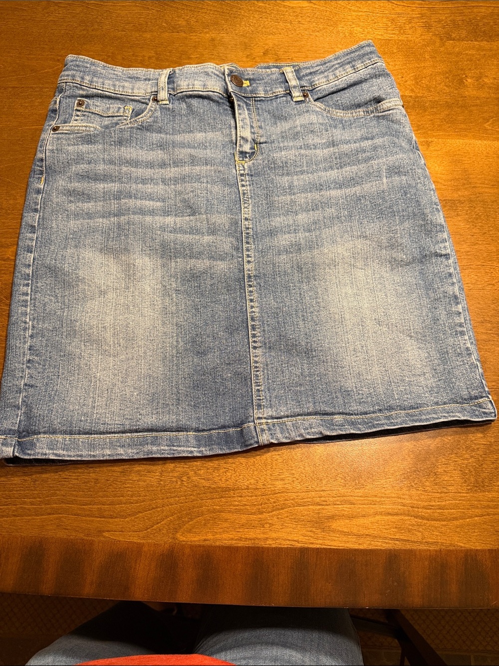 Bass Light Blue Denim Mini Skirt